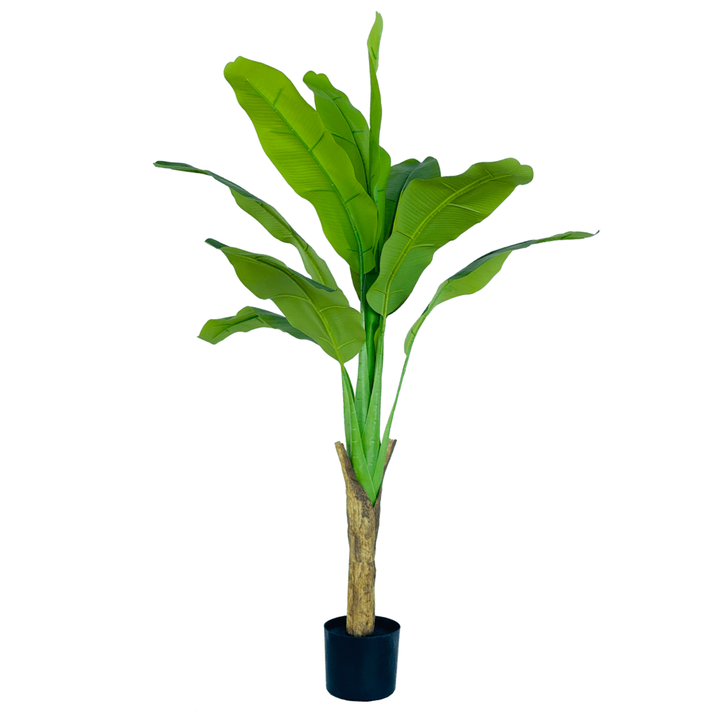 Artificial banana tree, 120 cm 9 shiny leaves， – Edenko Thailand